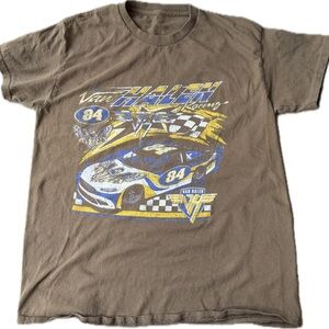 Van Halen Brown Graphic Racing Tee - Short Sleeve